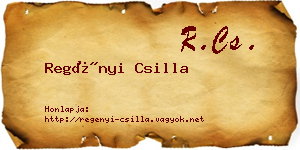 Regényi Csilla névjegykártya